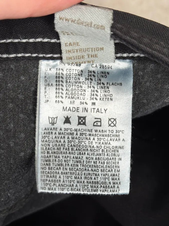 Diesel Black Waxed Coated Straight Jeans iQofMjZ 12