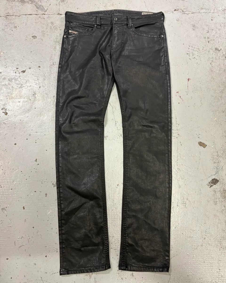 Diesel Black Waxed Avant-Garde Jeans yXzwzMz 0