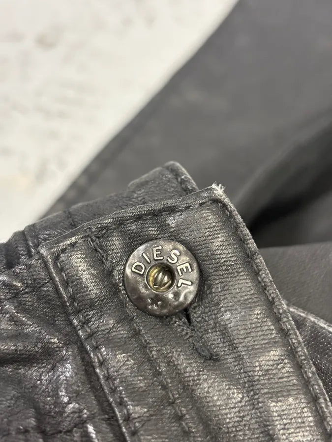 Diesel Black Waxed Avant-Garde Jeans yXzwzMz 8