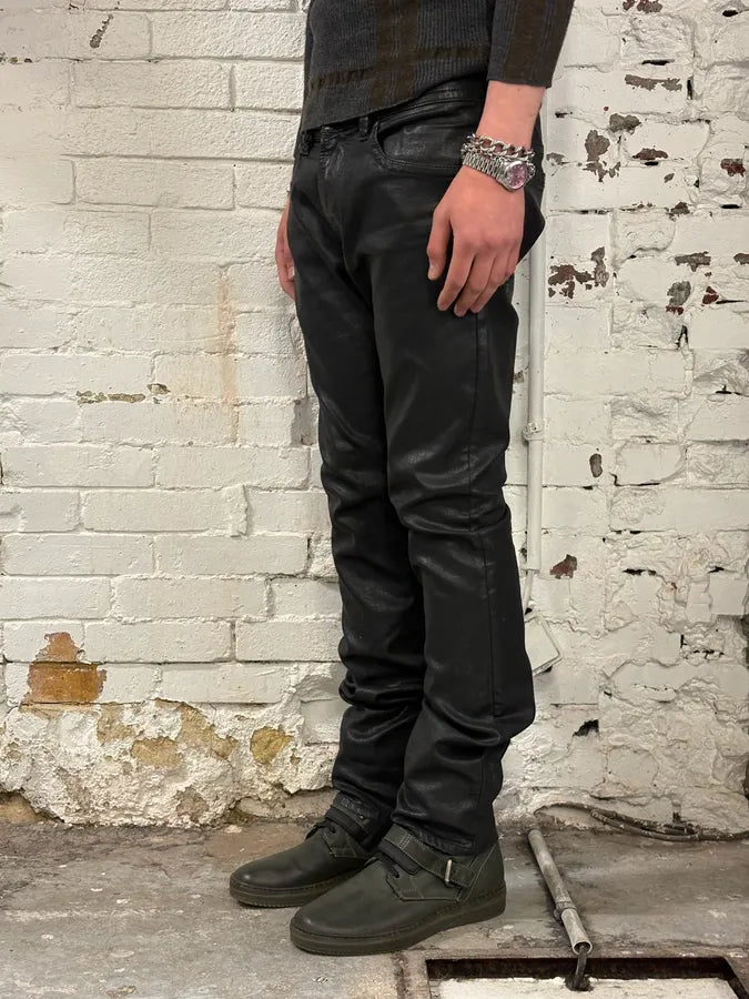 Diesel Black Waxed Avant-Garde Jeans yXzwzMz 2