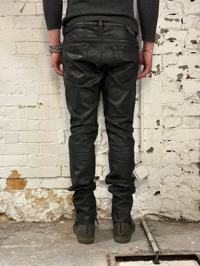 Diesel Black Waxed Avant-Garde Jeans yXzwzMz 3