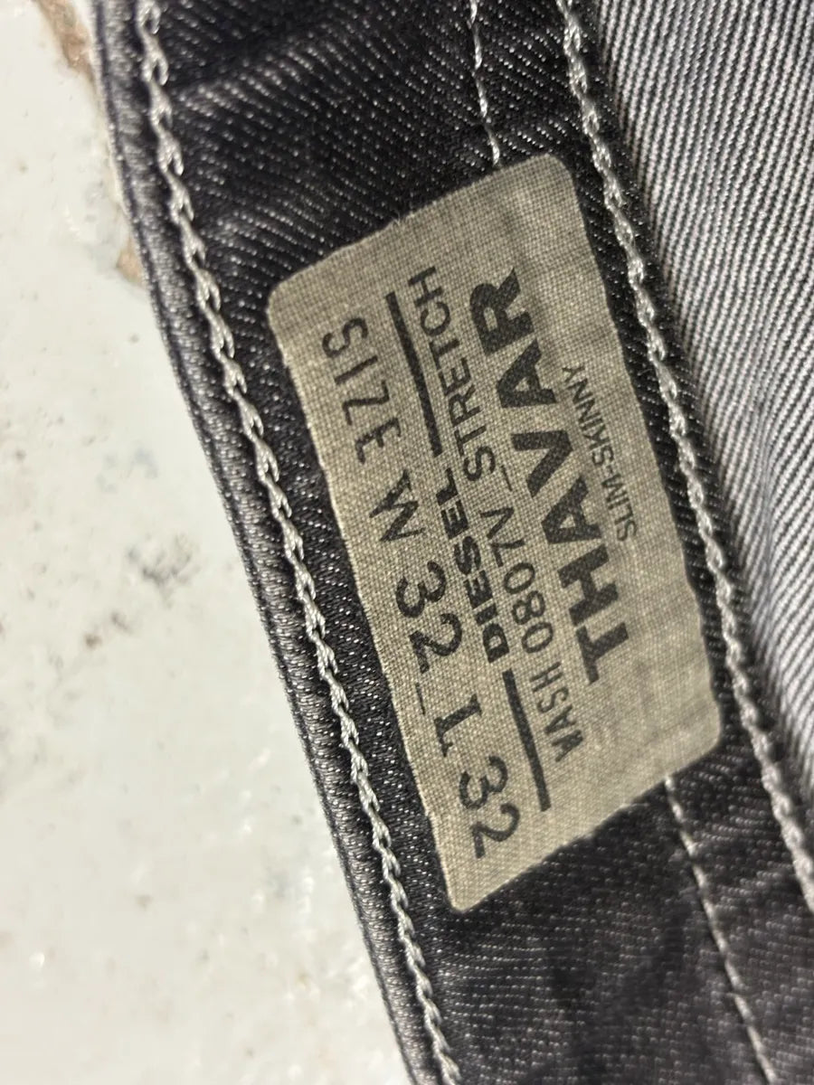 Diesel Black Waxed Avant-Garde Jeans yXzwzMz 10