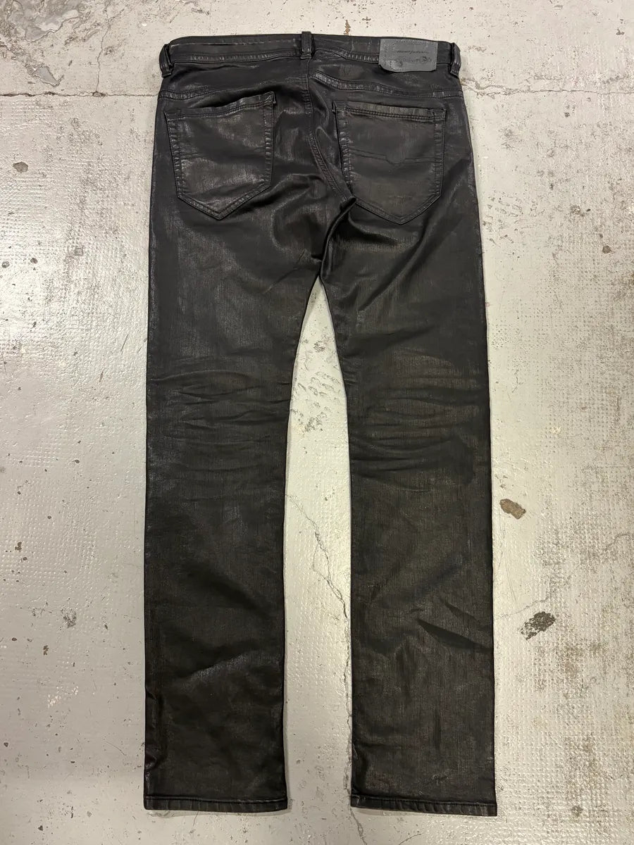 Diesel Black Waxed Avant-Garde Jeans yXzwzMz 5