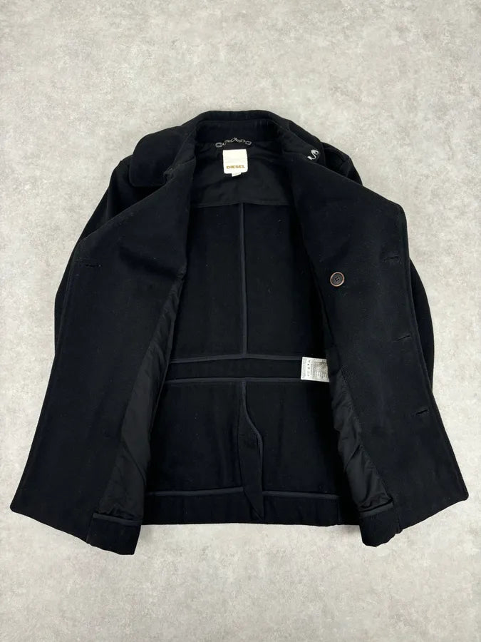 Diesel Black Wool Classy Caban Buttoned Jacket CCvXlYA 6