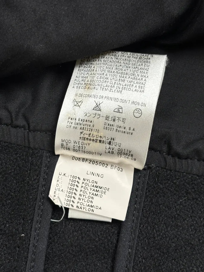 Diesel Black Wool Classy Caban Buttoned Jacket CCvXlYA 10