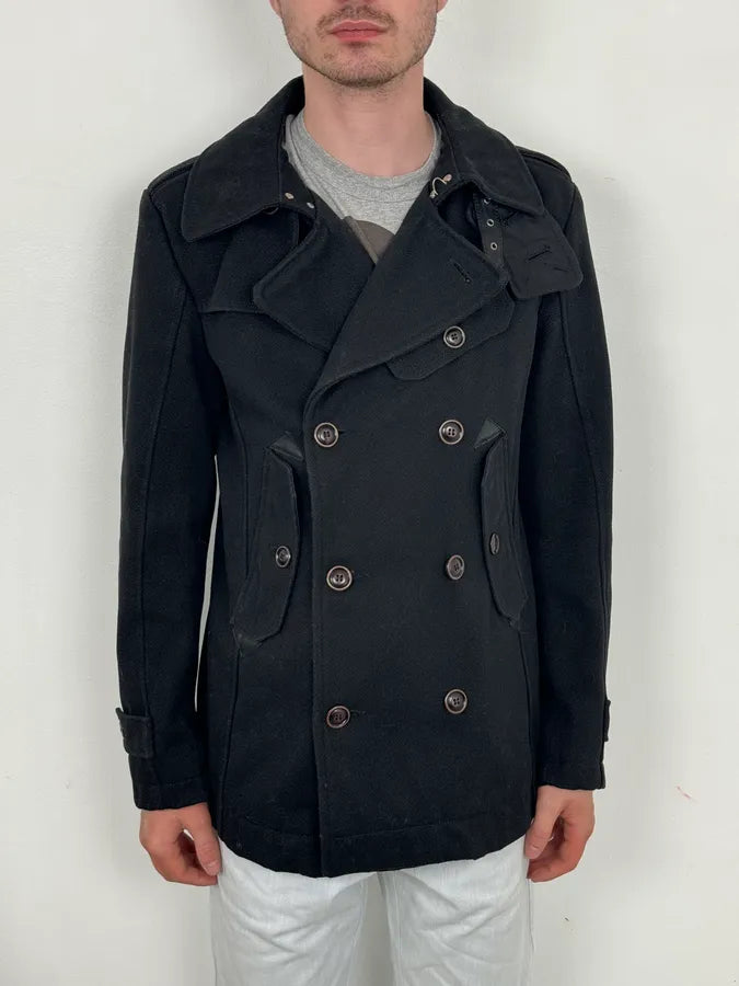 Diesel Black Wool Classy Caban Buttoned Jacket CCvXlYA 1