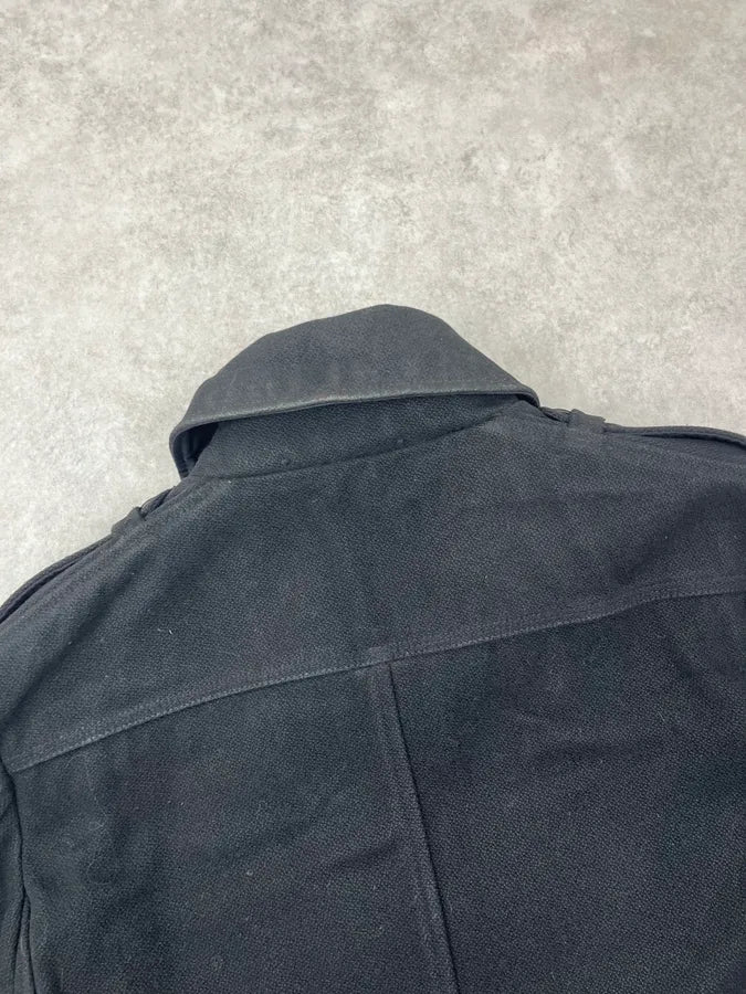 Diesel Black Wool Double-Breasted Coat KyKBFmJ 7