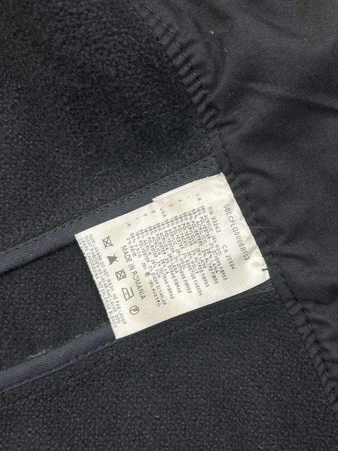 Diesel Black Wool Double-Breasted Coat KyKBFmJ 9