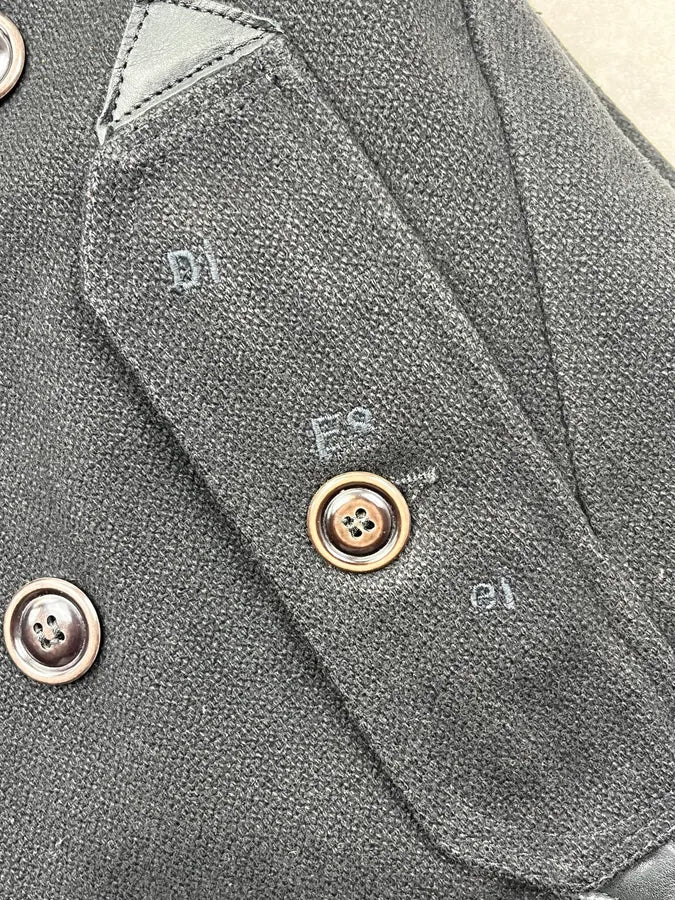Diesel Black Wool Double-Breasted Coat KyKBFmJ 11
