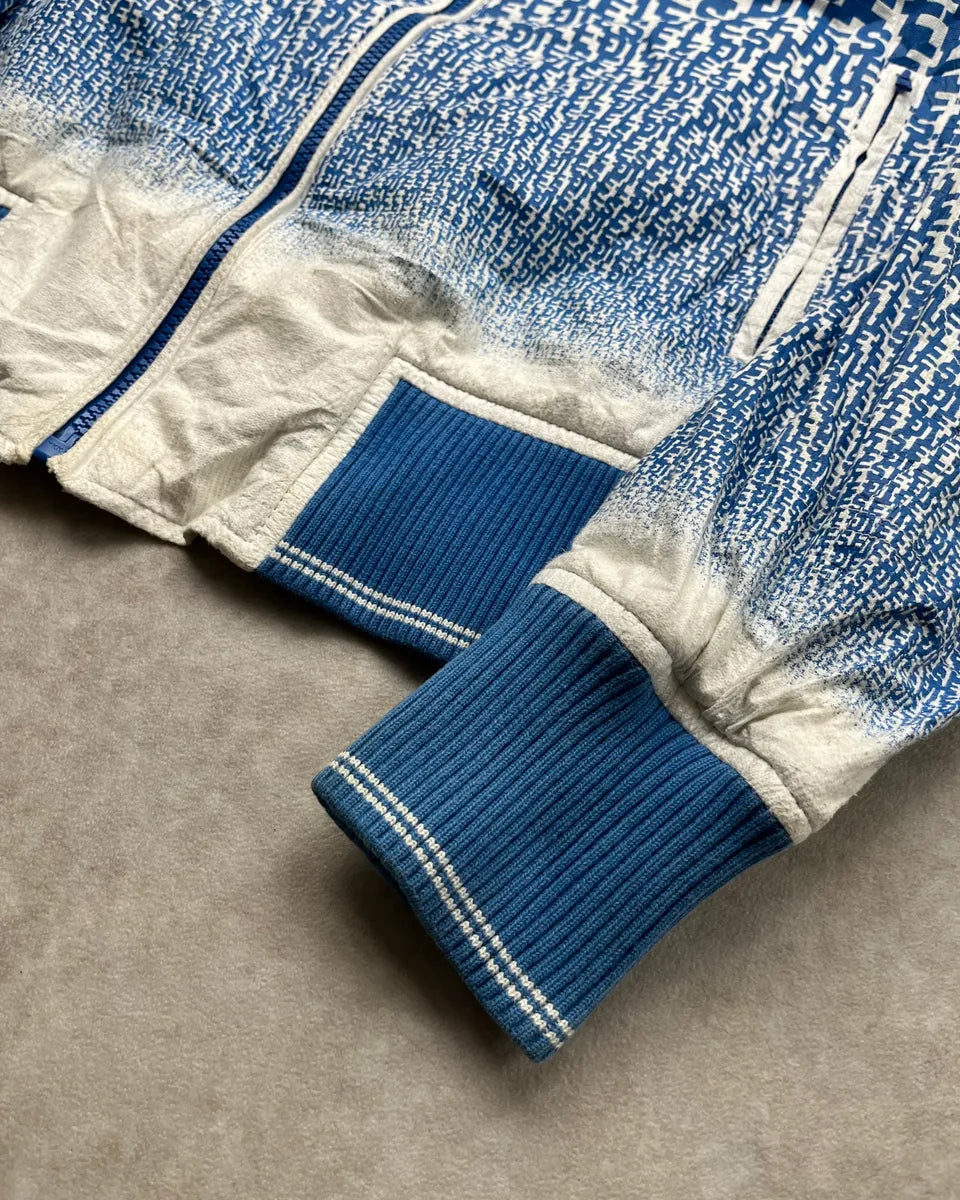 Diesel Blue All-Over Graphic White Bomber Jacket JkLDWle 5