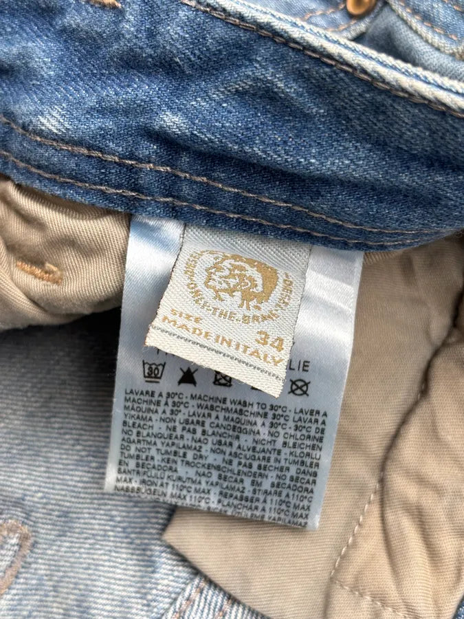 Diesel Blue Irregular Denim Jeans nuTtPmY 12