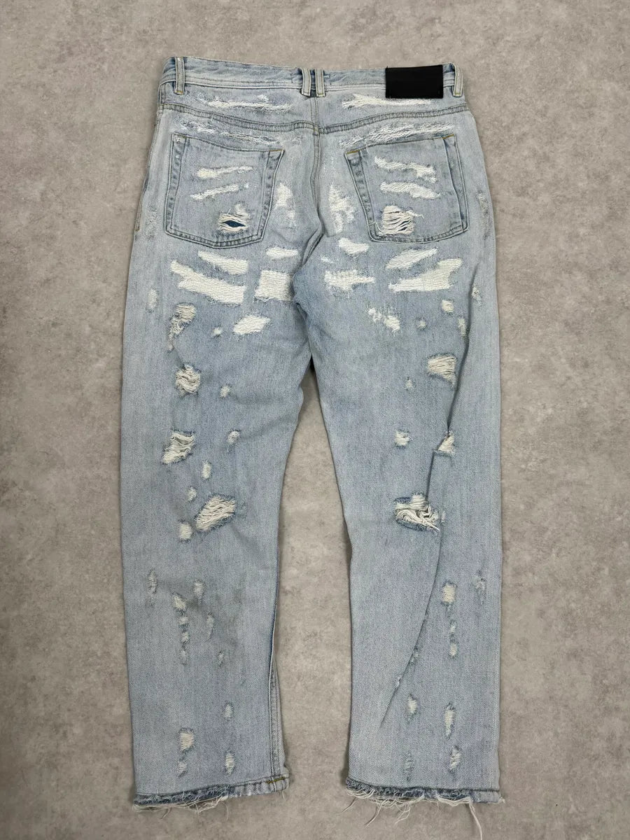 Diesel Blue Distressed Denim Jeans Ghelcvj 10
