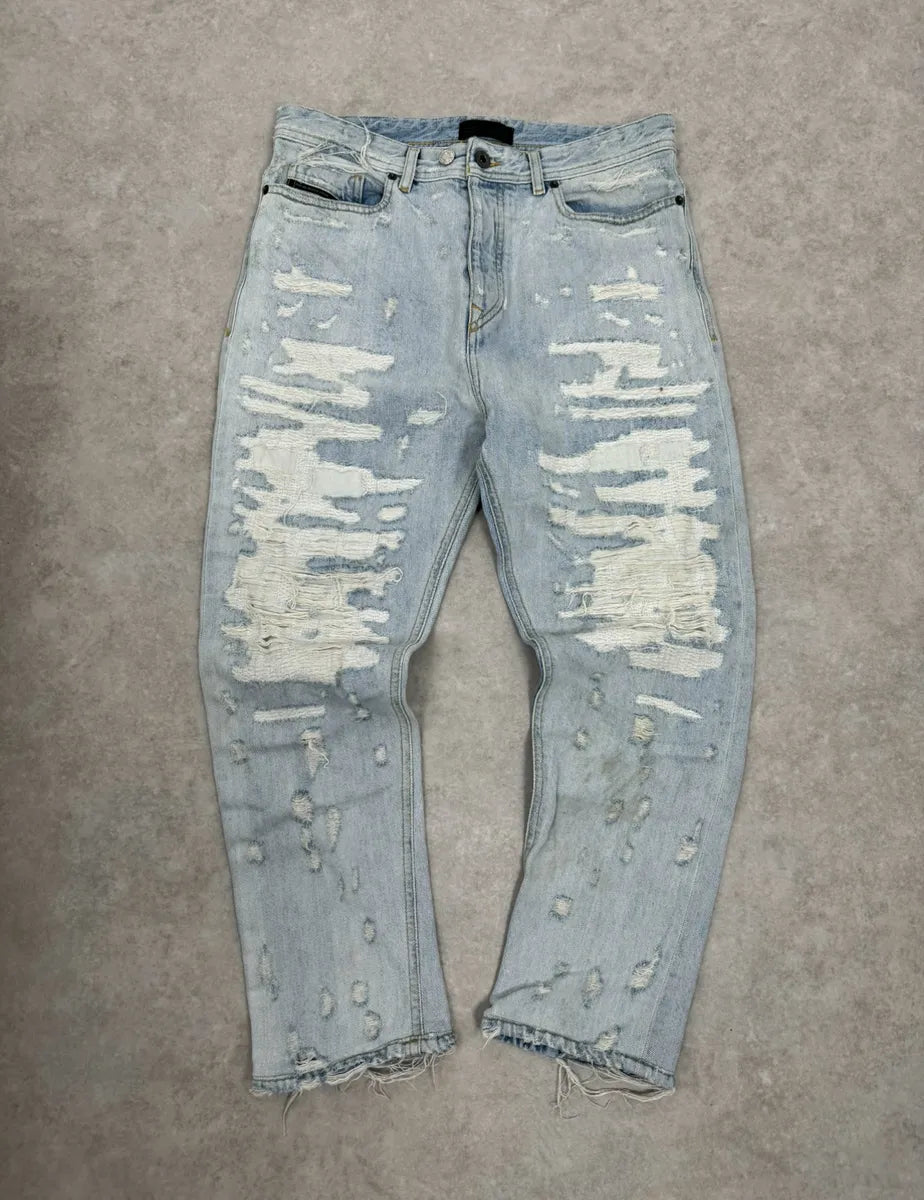 Diesel Blue Distressed Denim Jeans Ghelcvj 3