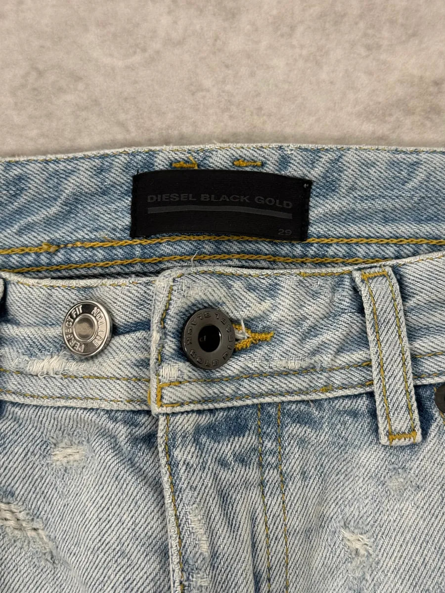 Diesel Blue Distressed Denim Jeans Ghelcvj 6