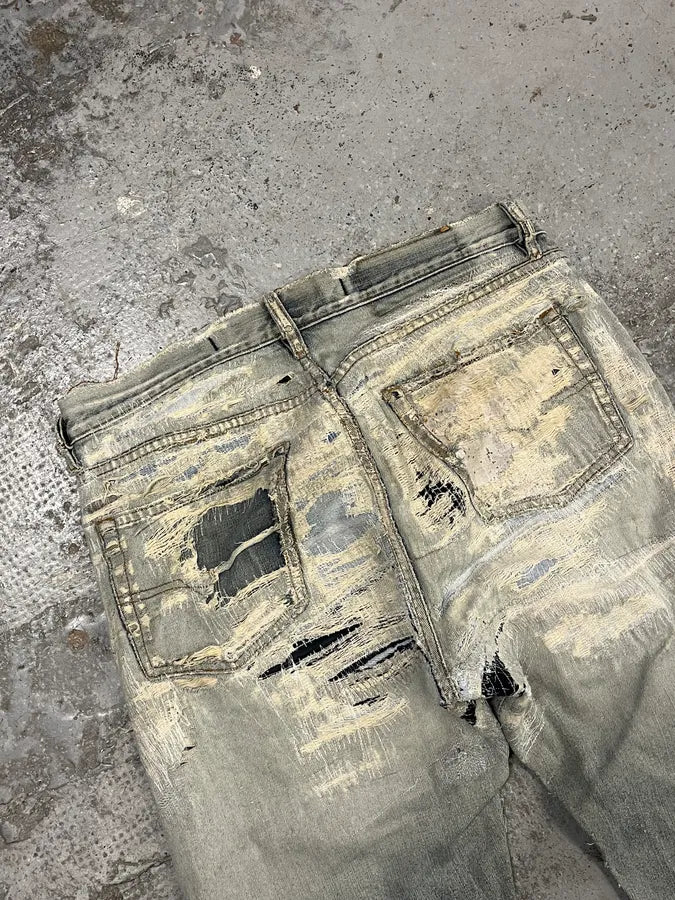 Diesel Blue Distressed Faded Slim Denim Jeans SdjXVrh 7