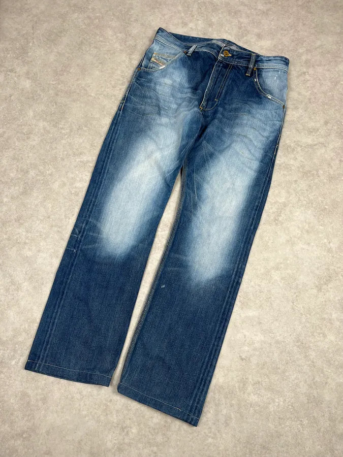 Diesel Blue Faded Denim Jeans KRLYjfl 4
