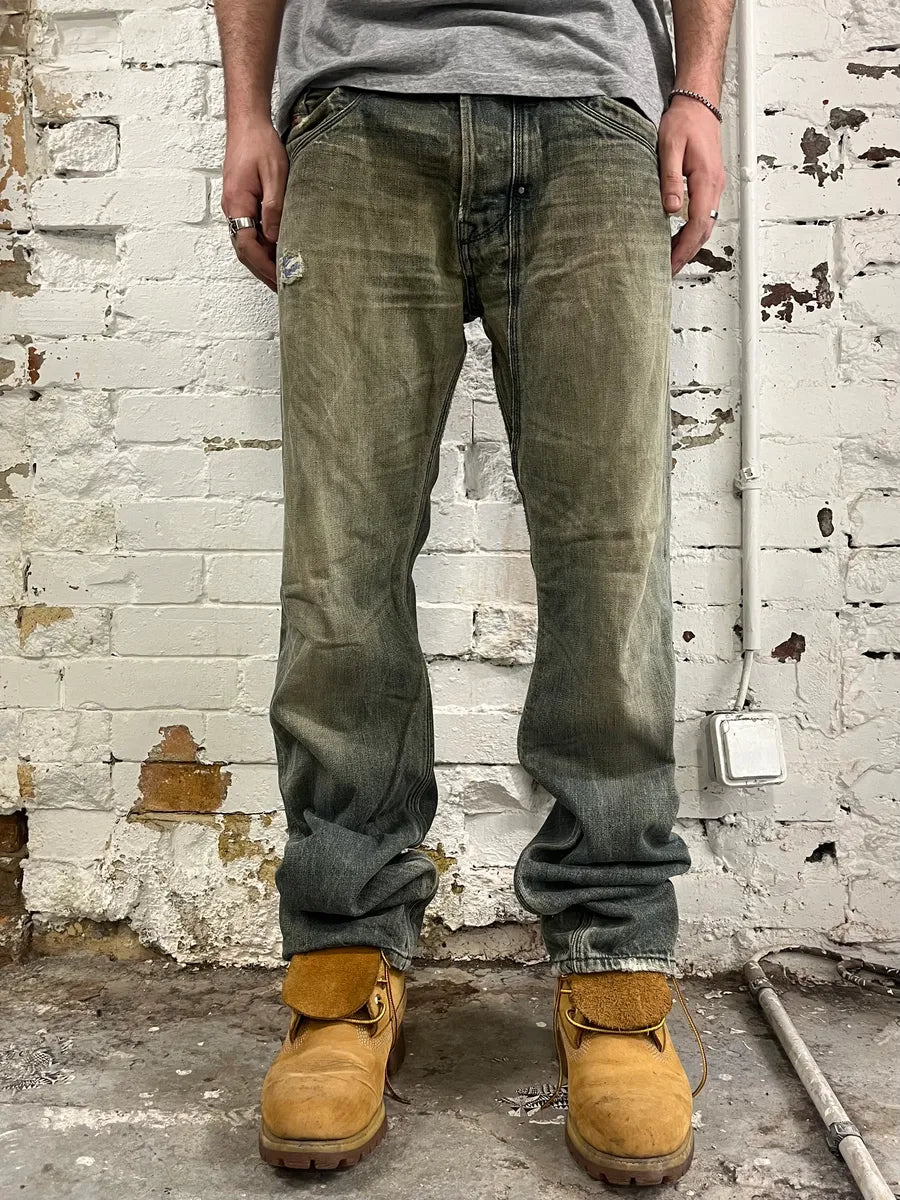 Diesel Blue Faded Rebel Denim Jeans SdZNxCE 1