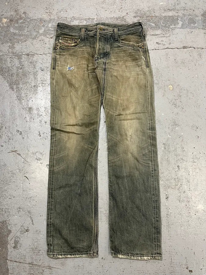Diesel Blue Faded Rebel Denim Jeans SdZNxCE 4
