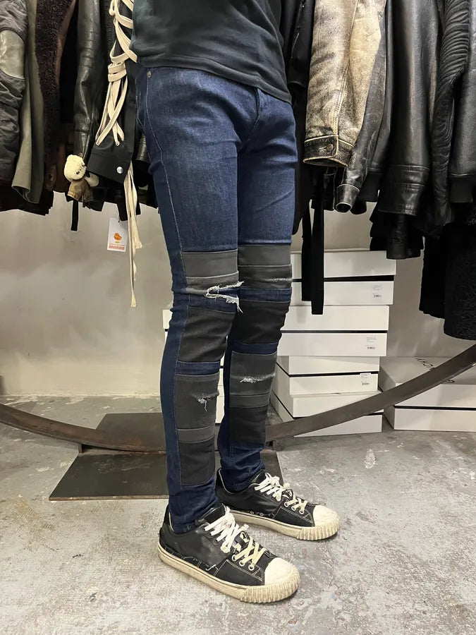 Diesel Blue Golden Denim Repaired Skinny Jeans gfszMrM 2