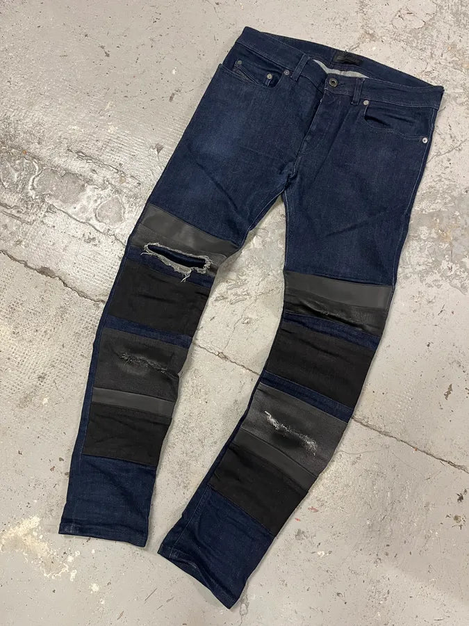 Diesel Blue Golden Denim Repaired Skinny Jeans gfszMrM 4