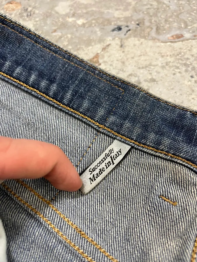 Diesel Blue Painted Faded Denim Jeans WuKjOYD 12
