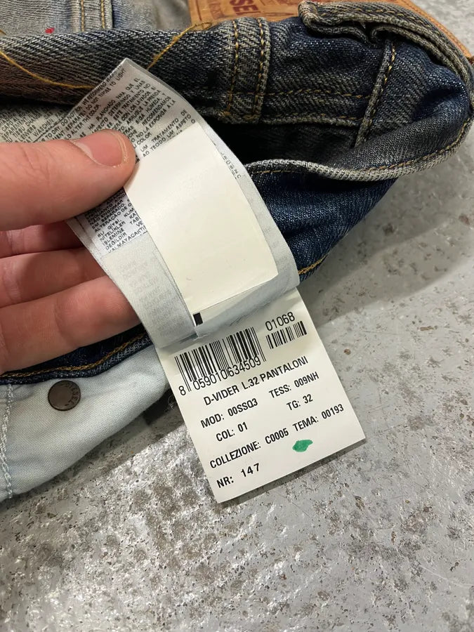 Diesel Blue Painted Faded Denim Jeans WuKjOYD 14