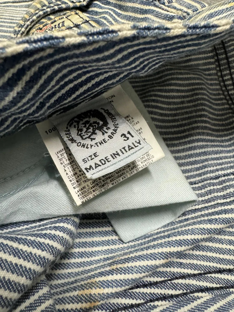 Diesel Blue Striped Marine Pants AcxbGQr 8
