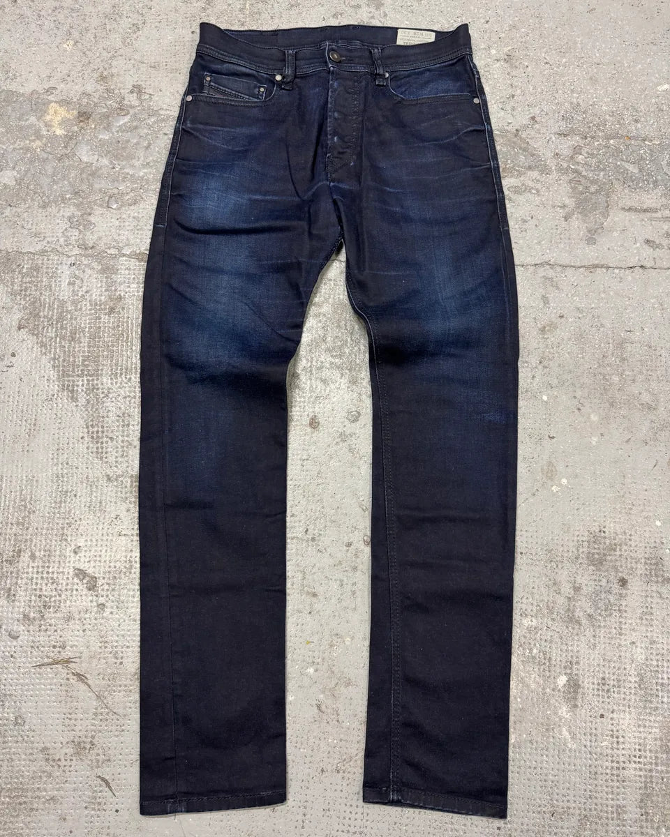 Diesel Blue Waxed Navy Denim Skinny Jeans rXvcbFb 0