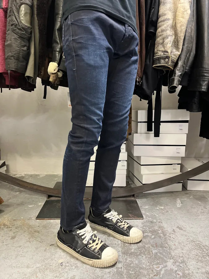 Diesel Blue Waxed Navy Denim Skinny Jeans rXvcbFb 1