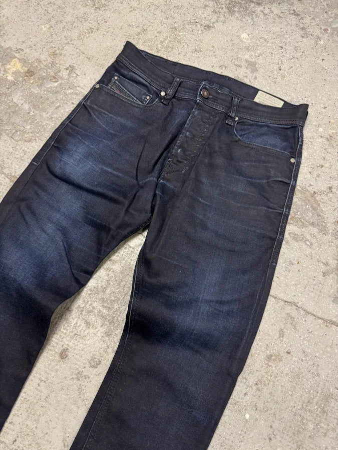 Diesel Blue Waxed Navy Denim Skinny Jeans rXvcbFb 2
