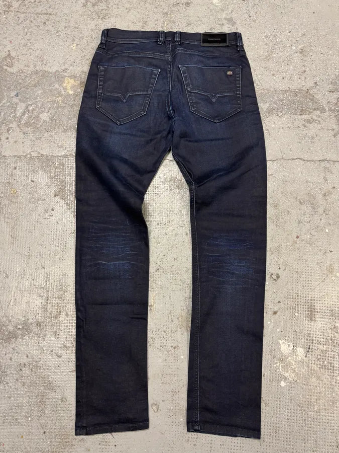 Diesel Blue Waxed Navy Denim Skinny Jeans rXvcbFb 4