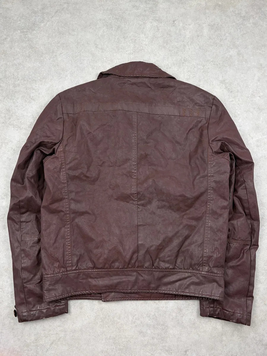 Diesel Brown Faded Double-Breasted Light Jacket OFkAqaI 6