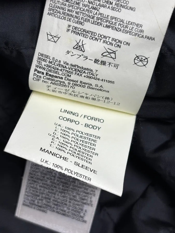 2000s Diesel Brown Avant-Garde Multi-Pocket Leather Jacket cepCNhq 11