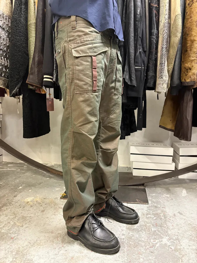 Diesel Cargo Faded Olive Orange Pants (M/L) PlEDIwy 2