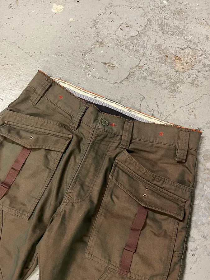 Diesel Cargo Faded Olive Orange Pants (M/L) PlEDIwy 6