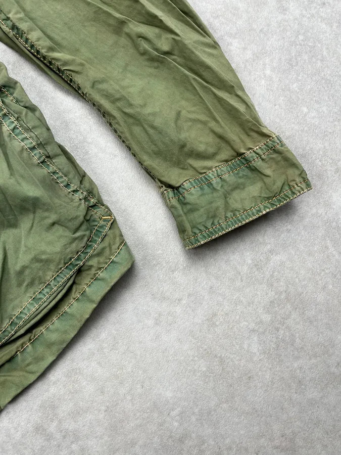 Diesel Cargo Retractable Hood Military Green Jacket oflPjbl 6