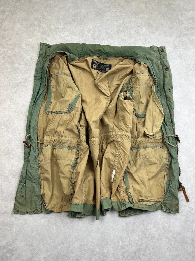 Diesel Cargo Retractable Hood Military Green Jacket oflPjbl 9
