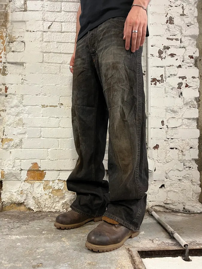 Diesel Grey Abstract Cozy Denim Jeans nTDMlQt 2