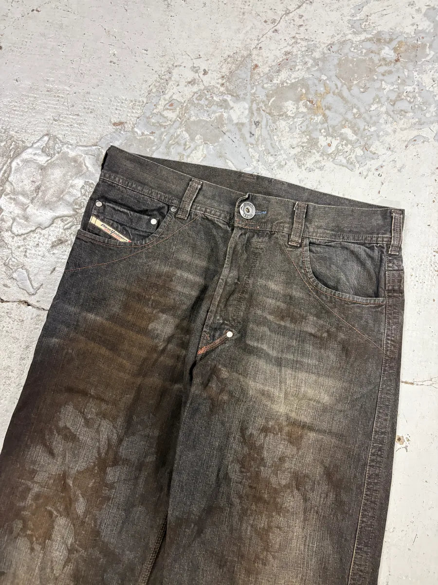 Diesel Grey Abstract Cozy Denim Jeans nTDMlQt 4