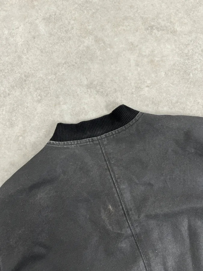 Diesel Dark Grey Waxed Bomber Jacket qJnGUNU 7