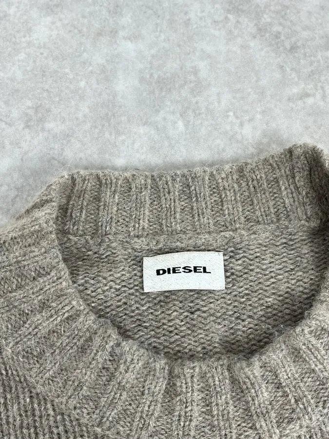 Diesel Destroyed Grey Sweater WxeBCvN 7