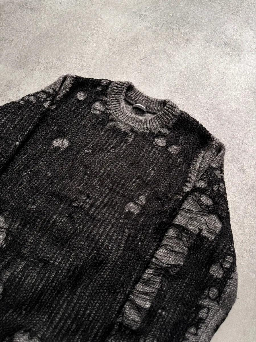 Diesel Destroyed Spiderweb Sweater knUgtBc 2