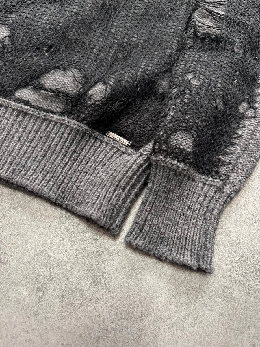 Diesel Destroyed Spiderweb Sweater knUgtBc 5