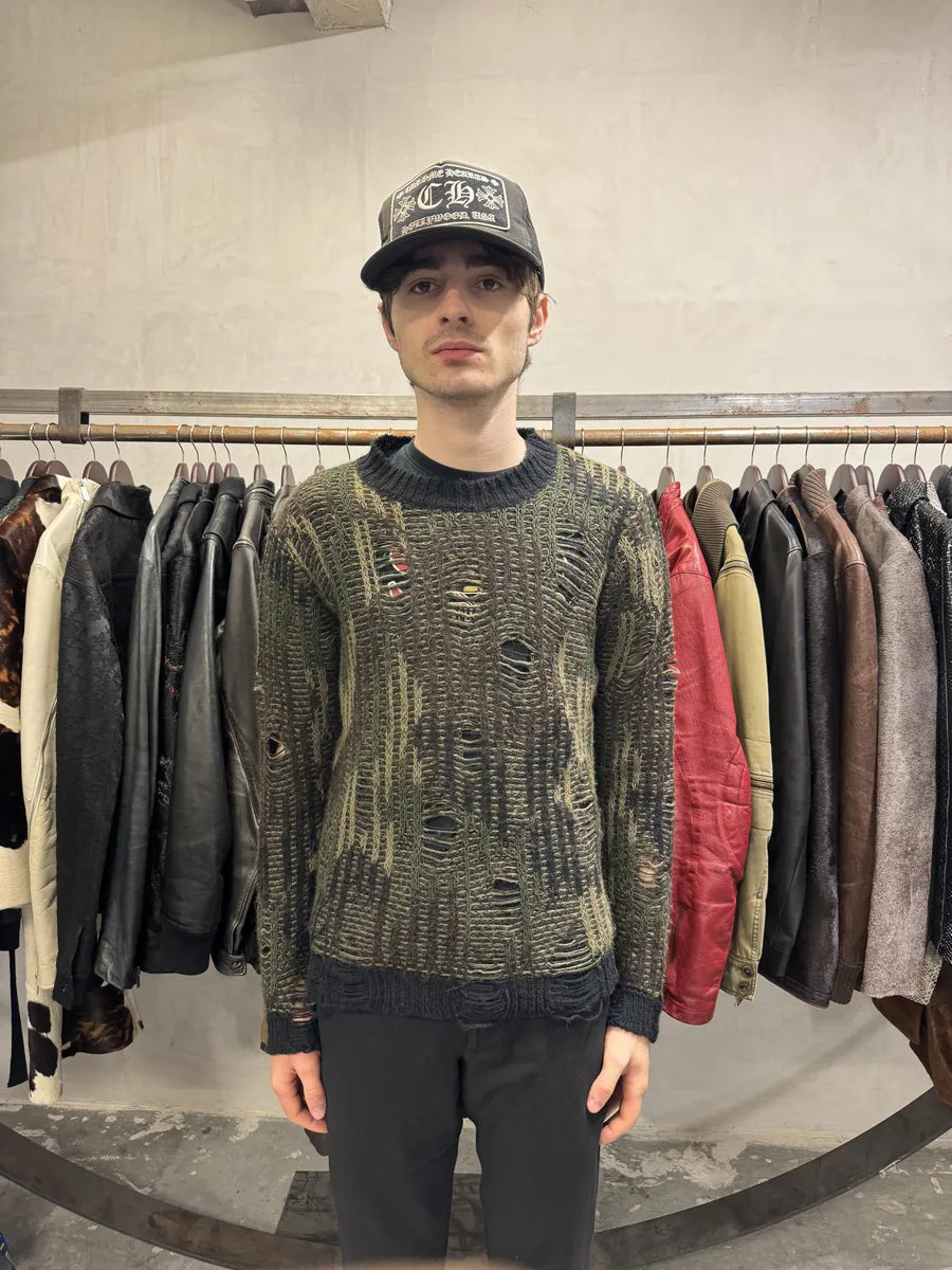 Diesel Distressed Camo Mutant Sweater eRJmBIB 2
