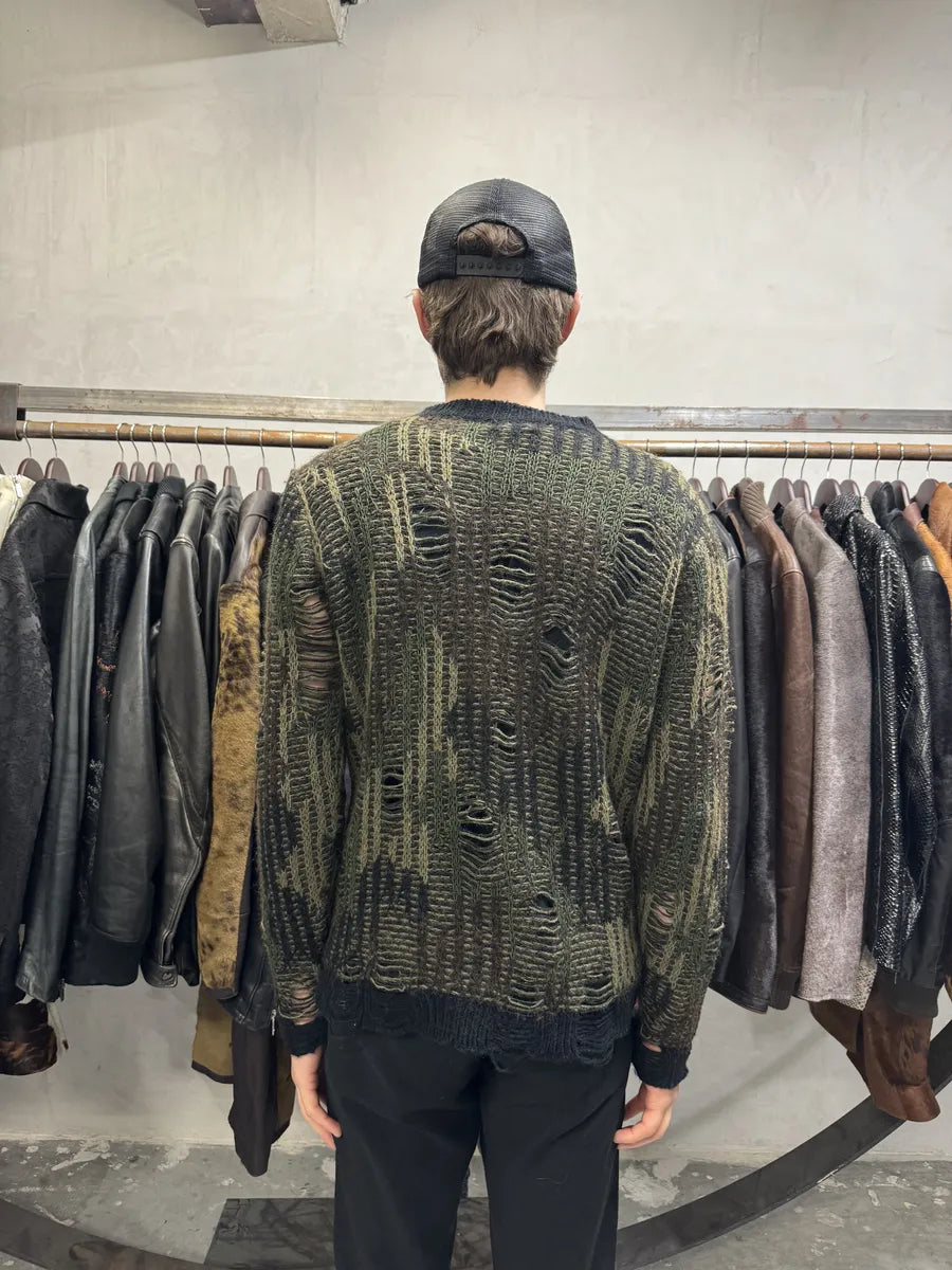 Diesel Distressed Camo Mutant Sweater eRJmBIB 3