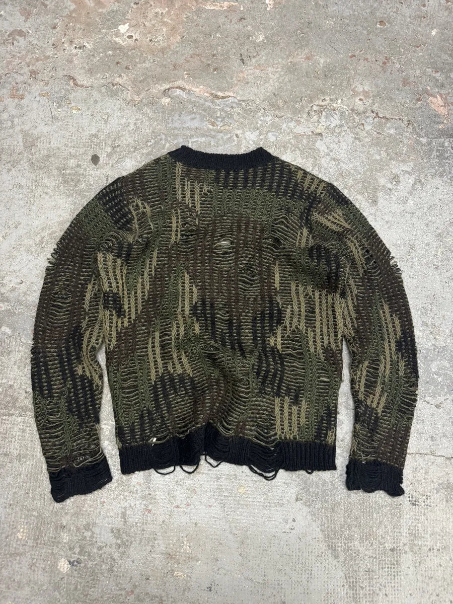 Diesel Distressed Camo Mutant Sweater eRJmBIB 7