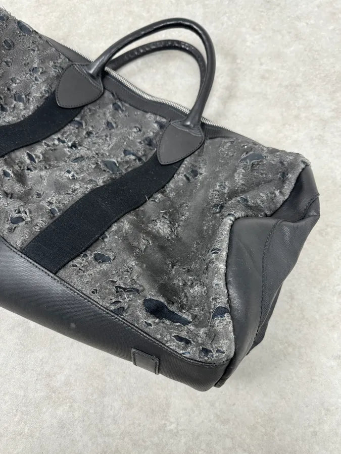 Diesel Distressed Grey Week-end Bag lzdPpwY 4