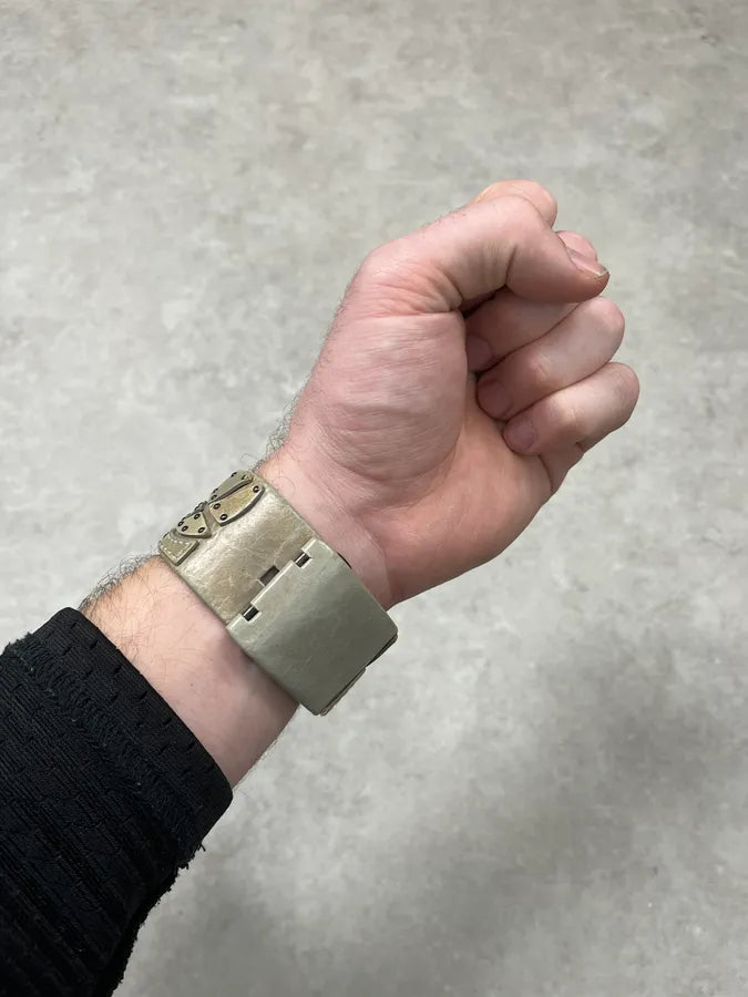 Diesel DZ 7067 Olive Patchwork Leather Watch eNMLUYM 2