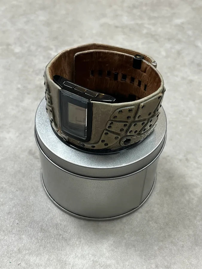 Diesel DZ 7067 Olive Patchwork Leather Watch eNMLUYM 7