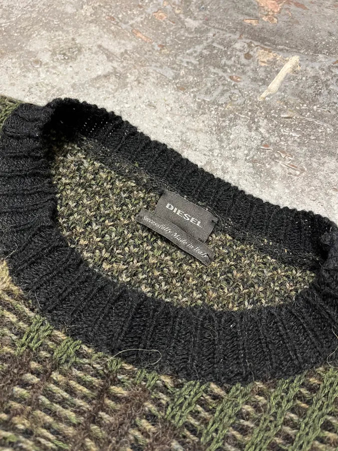 Diesel Experimental Destroyed Sweater (L) vkSqzuC 5